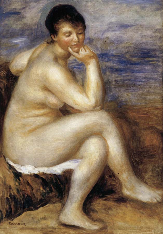 Pierre Renoir Bather with a Rock